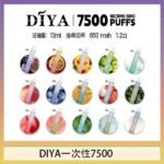 DIYA叮啞拋棄式7500 Puffs一次性電子煙3%
